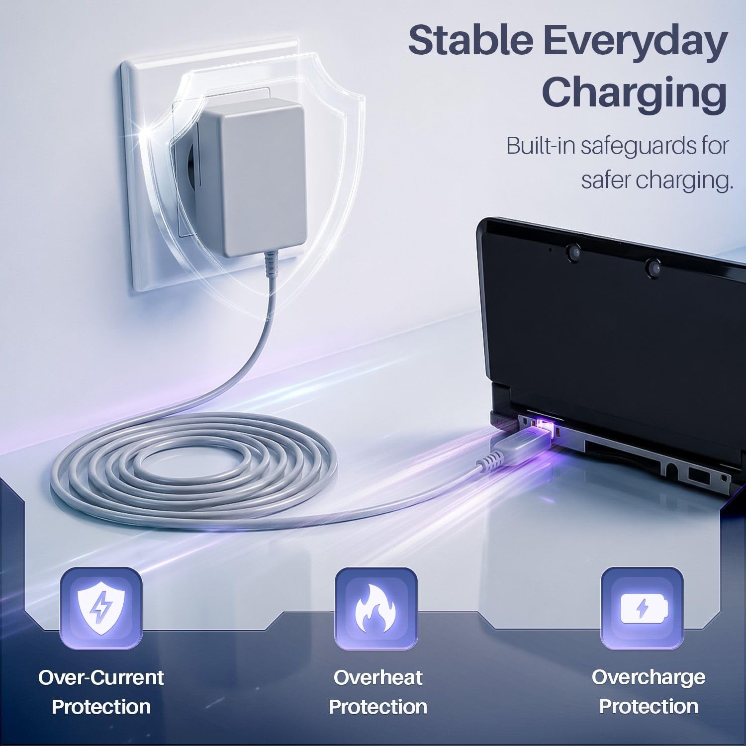 Amazon.com: TNP DS Charger for Nintendo 3DS, 2DS and DSi XL, 4 ft